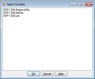 Constraint Variable Selection Dialog Graphic