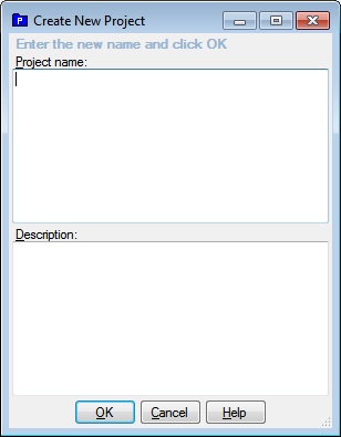 Create Project Dialog graphic