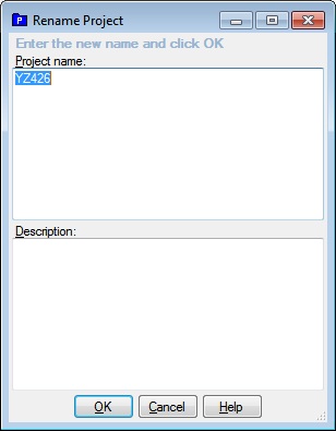 Rename Project Dialog Graphic