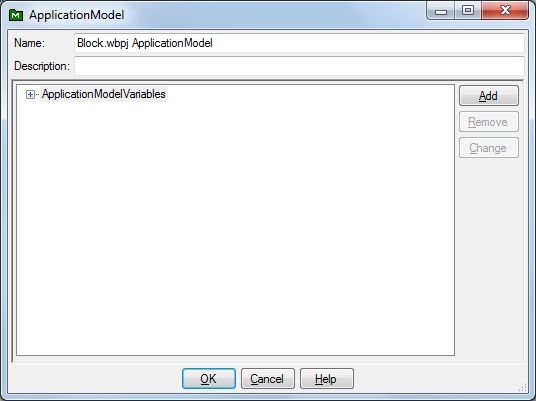 Blank ApplicationModel Dialog Graphic