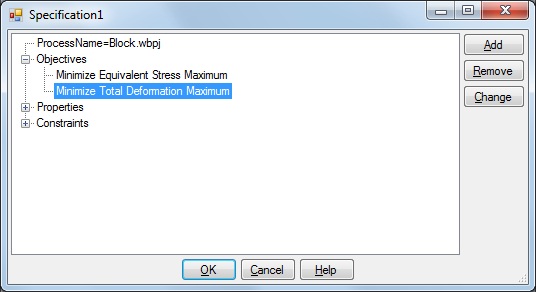 ANSYS Block Specification Dialog Graphic